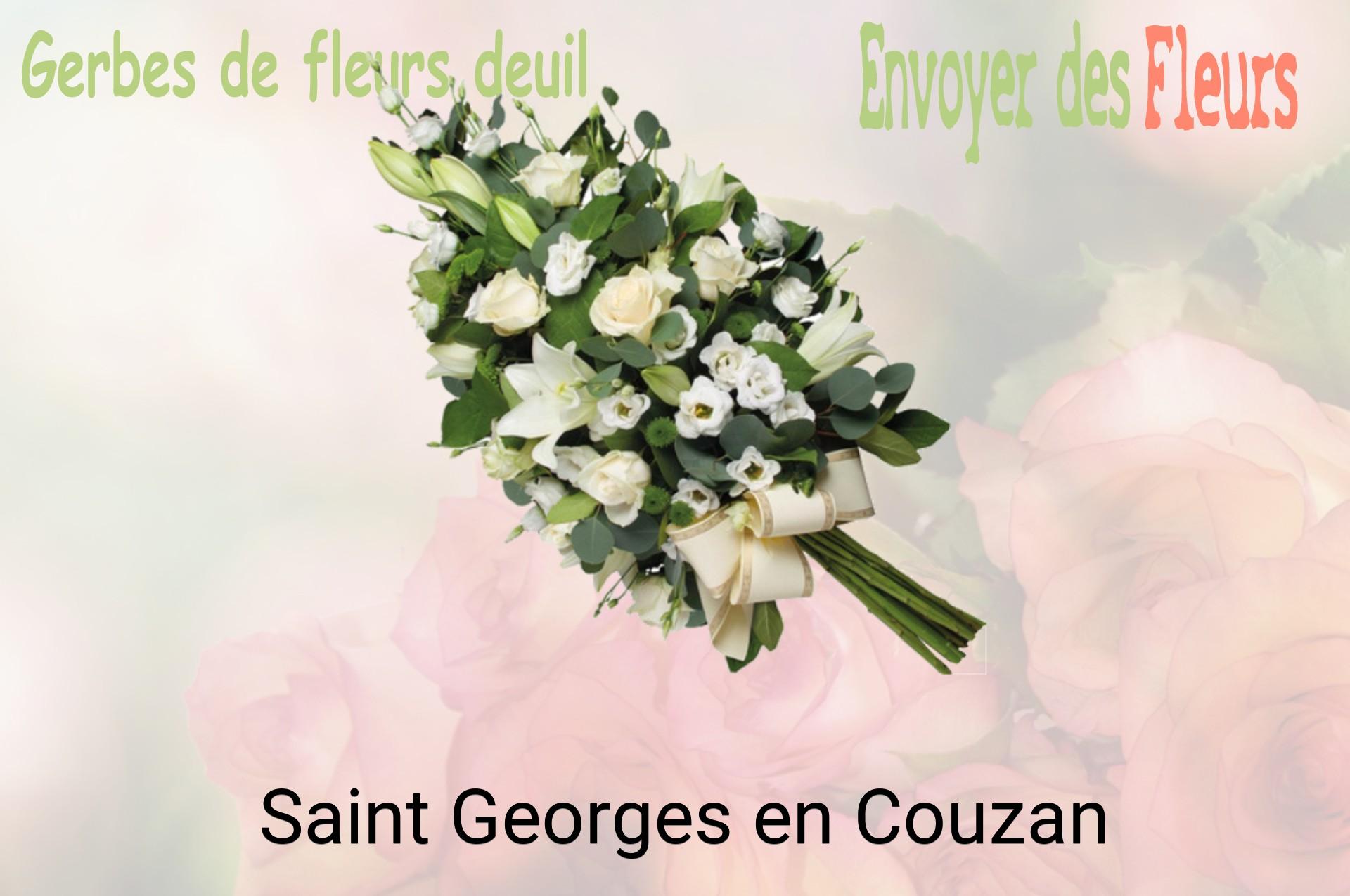 Gerbe de fleurs de deuil livrée à Saint-Georges-en-Couzan